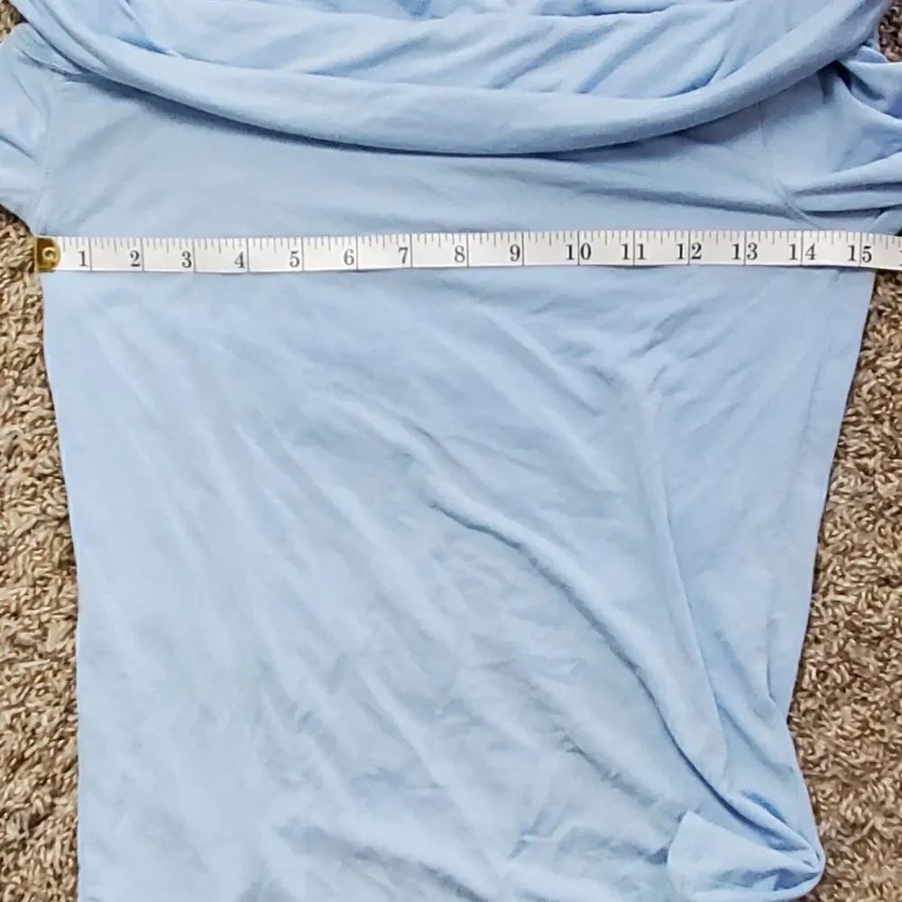 J.Crew Blue Off Shoulder Knit Top - Picture 4 of 6